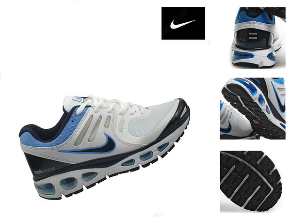 nike air max runnig 09-white-black-blue
